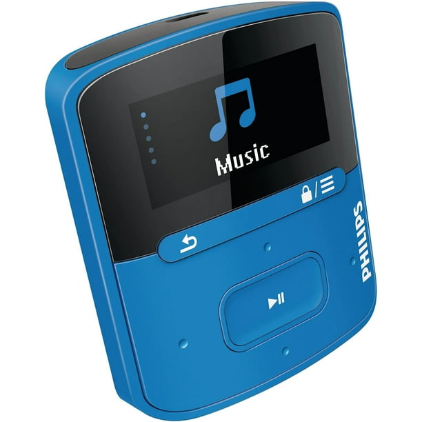 Philips GoGear 4GB MP3 Player with LCD Display, Blue, SA4RGA04BF
