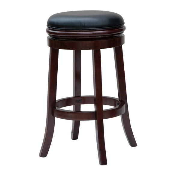 Boraam 29in. Backless Swivel Wood Bar Stool - Cherry Finish