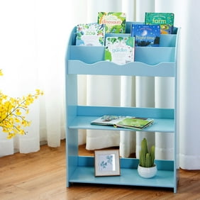 Labebe Kid Book Display Wood White Bookshelf For Kid 1 Year Up