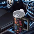 thumbnail image 4 of 1pc Cat 40oz Tumbler with Straw & Handle - Insulated Stainless Steel Cup | Holiday Gift for Man Women (Christmas, Valentine's, Birthday), 4 of 5