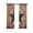 Brown Black, variant on Texas Star Rustic Blackout Curtains, Light Blocking Print Window Curtains, Vintage Farmhouse Striped Brown Thermal Insulated Window Drapes for Living Room Kitchen Cafe 2 Panels, 84"W x 84"L