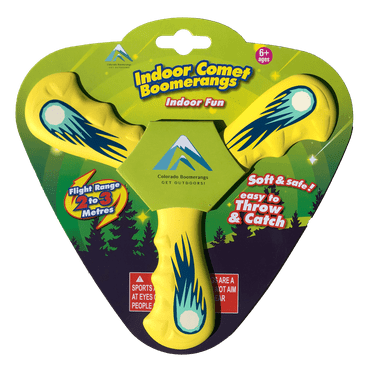 Comet Boomerangs - Soft and Safe foam boomerang for Kids as young as 6.