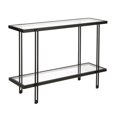 thumbnail image 1 of Henn&Hart 42" Blackened Bronze Metal/Glass Console Table, 1 of 9