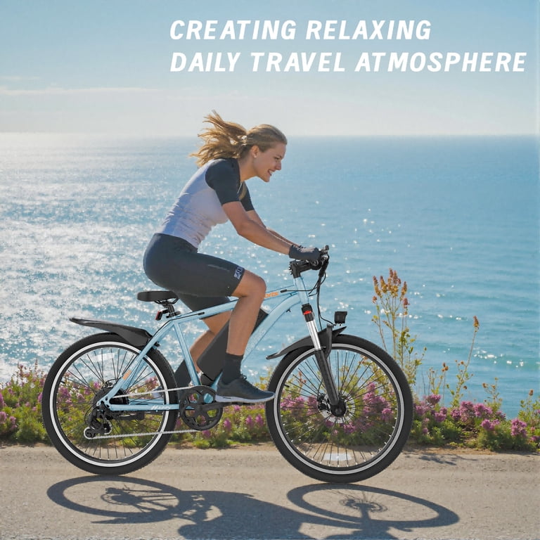 Electric Bike for Adults, 26'' Up to 50 Miles 22MPH Electric Mountain Bike with 48V 430W Removable Battery UL2849 (Blue) - Walmart.com Electric Bike for Adults, 26'' Up to 50 Miles 22MPH Electric Mountain Bike with 48V 430W Removable Battery UL2849 (Blue) - Walmart.com