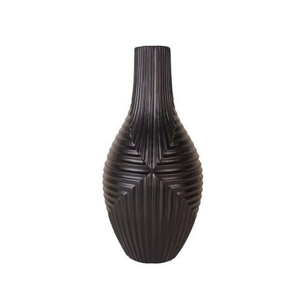 Benzara BM163266 Vase Décoratif en Céramique Bien Conçu&44; Brun