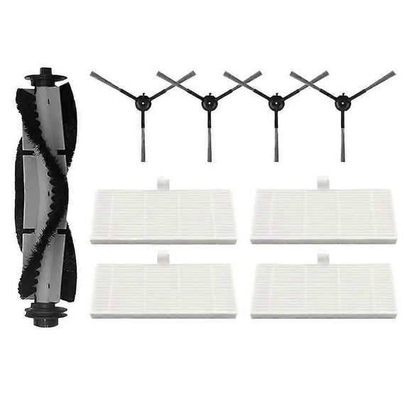 piezas de repuesto para aspiradoras Vactidy T7 y T8: cepillo lateral principal lavable y filtro HEPA.