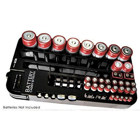 Battery Impedance Tester - Battery Tester Caddy Organizer holds up to 72 batteries wall mount or counter top