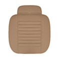 thumbnail image 1 of Cojín de cuero PU para asiento de coche, cojín delantero para asiento de coche, protectores universales antideslizantes para asientos de coche para conductores y trabajadores de oficina, 1 of 5