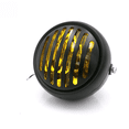 thumbnail image 3 of Faro retro modificado CG125, faro redondo con carcasa negra retro GN125, accesorios para motocicletas, 3 of 5