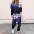 thumbnail image 2 of gakvbuo Lounge Sets For Women 2 Piece Outfits Tracksuits With Pockets Crewneck Long Sleeve Pullover Sweatshirts Elastic Waist Drawstring Sweatpants Loose Fall Pajamas Sweatsuits Jogger Sport Sets, 2 of 6