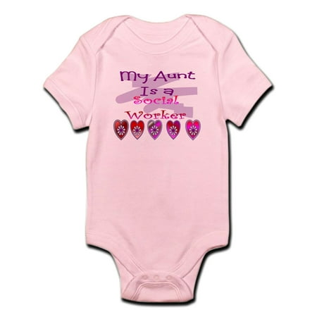 

CafePress - My Aunt Social Worker Body Suit - Baby Light Bodysuit