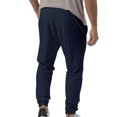 thumbnail image 3 of UKAP Men Sweatpants Elastic Waist Pants Drawstring Trousers Loose Summer Bottoms Navy Blue XL, 3 of 4