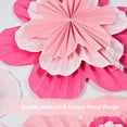 thumbnail image 7 of Slccxzc 9pcs Pink Paper Flower Fan Set Wall Backdrop Hanging Party Decorations, 7 of 7