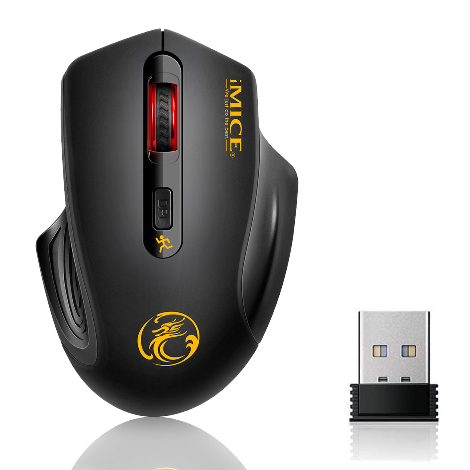 2.4GHz DPI Adjustable USB Wireless Opticals Gaming Mouse Mice For PC/Chromebook! 
