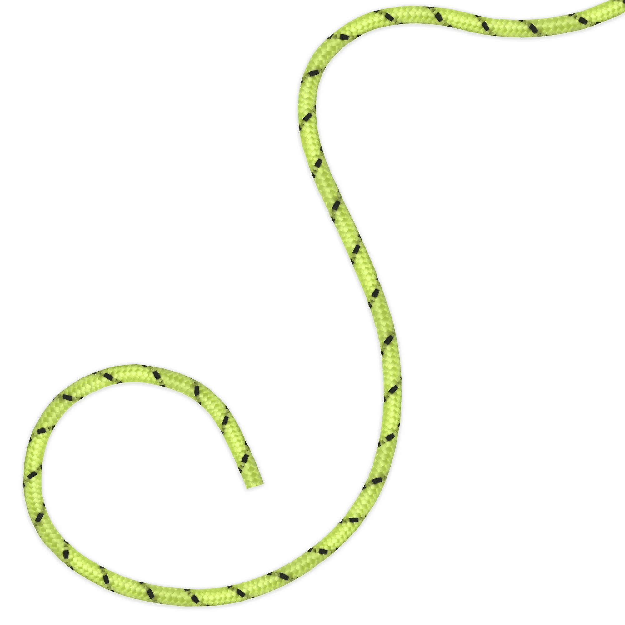 Hyper Tough Glow-in-the-Dark Polypropylene Diamond-Braid Rope, 1/4 in x 50 ft