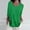 Green, variant on Graphic Tees for Women'spring Casual 3/4 Sleeve Solid Color V Neck Loose Pullover Knit Fall Tops for Women Yellow M
