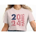 thumbnail image 3 of Election Inspired Patriotic 2024 Harris Campaign T-Shirt (L, White), 3 of 5