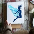 thumbnail image 5 of Woman with Wings Flying Painting Stencil 11.8x11.8 inch Woman with Wings Painting Template Flying Angel Stencil Character Theme Craft Stencil for DIY Painting on Wall Wood Furniture, 5 of 7