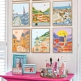 thumbnail image 3 of JYLMOOD 6pcs Paint by Numbers for Adults Kits, DIY Easy Painting by Numbers for Gift Home Wall Decoration 25x35cm???without Frame) - Colorful House, 3 of 10
