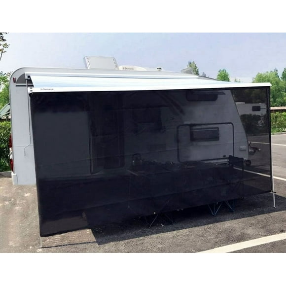 Tentproinc Auvent de VR Pare-Soleil Moustiquaire 6 Pieds X 13 Pieds 3 Pieds' - Noir Ensembles Complets pour VR Roulotte de Camping Abri Pare-Soleil anti-UV - Garantie Limitée de 3 Ans