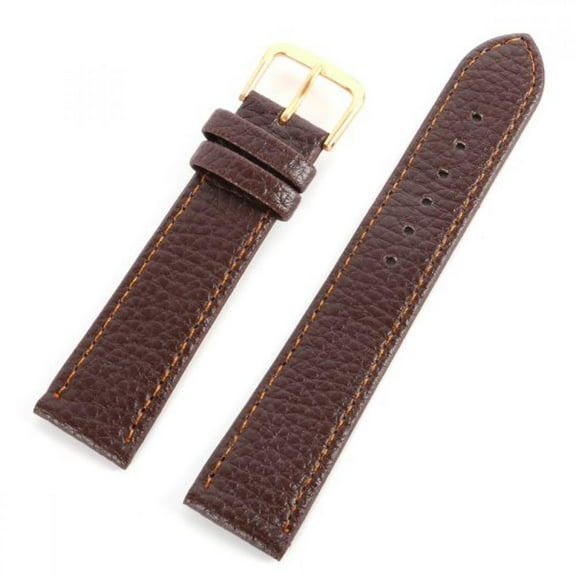 Pretty Comy Genuine Leather Watch Band Strap Litchi Pattern Printed Pin Buckled Adjustable Leather Wristband Wristwatch Bands Replacement Watchbands 12mm 14mm 16mm 18mm 20mm 22mm