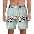 thumbnail image 3 of Uemuo Cute Panda Pattern Mens Swim Trunks Quick Dry Board Shorts with Mesh Lining, Stretch Beach Shorts Quick Dry No-Chafing Board Shorts-XX-Large, 3 of 9