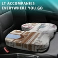 thumbnail image 4 of Premium Travel Pattern Memory Foam Seat Cushion Ergonomic Chair Pad for Office Chair, Car, Airplane & Bleachers Sciatica, Tailbone Hip & Back Pain Relief - Chair Cushion for Long Office Workers., 4 of 5