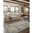 thumbnail image 1 of SHILIU-Magnolia Home by Joanna Gaines x Sinclair SIN-04 Collection Machine Washable Natural/Sage 2'-3" x 11'-6" Runner Rug, 1 of 4