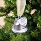thumbnail image 4 of Conmemorativa De Navidad, Enlace De Ala De Ángel, Campana De Plata, Una Pieza De Mi Corazón Está En El Cielo, Colgante De Árbol De Navidad Para Puerta Y Ventana sonducket HA045224-06, 4 of 4