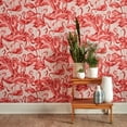 thumbnail image 5 of Tempaper Flamingo Pink Tropical Peel and Stick Wallpaper, 20.5" x 16.5', 5 of 14