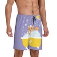 thumbnail image 3 of Rocae Corgi Washing in Bathtub for Men's Soft Sleep Pajama Shorts, Waistband and Pockets, 3 of 9