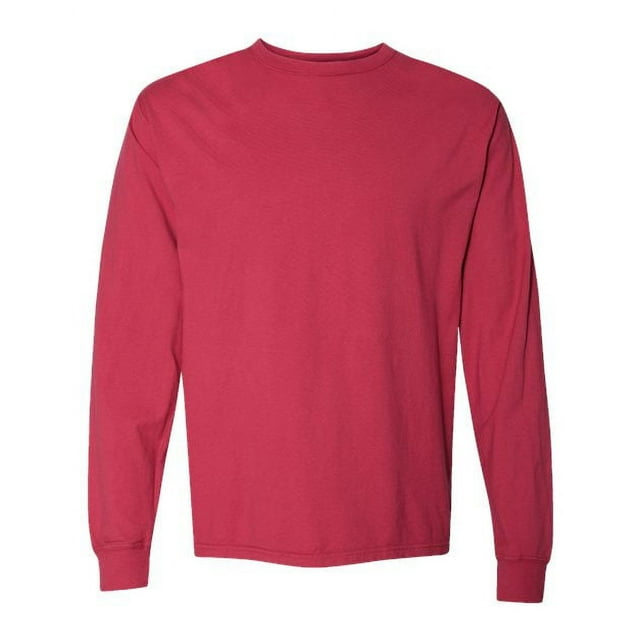 Hanes ComfortWash Garment Dyed Camiseta de manga larga Crimson Fall SM hanes GDH200