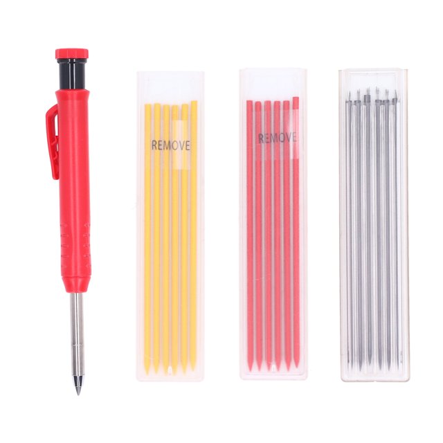 Construction Pencil Set,19Pcs Carpenter Pencil Set Mechanical Carpenter Pencils Carpenter Pencil Set Exquisite Design