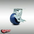 thumbnail image 2 of 4 Inch Stainless Steel Solid Poly Swivel Caster with Ball Bearing and Brake SCC, 2 of 2