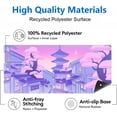 thumbnail image 4 of Japanese Anime Mouse Pad XXL Extended Purple Mouse Mat Cartoon City Street Gaming Mousepad Large Stitched Edges Desk Pads with Non-Slip Rubber Base(Size:31.5x11.8in), 4 of 5