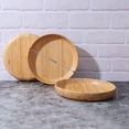 thumbnail image 3 of Assiettes en Bambou 7,5 Pouces Assiettes Rondes en Bambou Réutilisables Ensemble de Vaisselle en Bois Léger pour Collation, Dessert, Assiettes Classiques Incassables, 3 of 7
