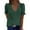 Green, variant on PATLOLLAV Fashion Womens Casual Solid Short Sleeve V-Neck Lace T-Shirt Blouse Tops