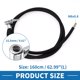 thumbnail image 5 of Ofertas Únicas 1pc 62.99inch 15.5mm OD Tubo de Extensión de Inflador de Neumáticos 0.305inx32TPI Nylon Negro para Coche Motocicleta Bicicleta, 5 of 6