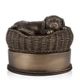 thumbnail image 7 of Perfect Memorials Large Bronze Dog in Basket Cremation Urn, 7 of 7