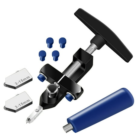 

Rinhoo Glass Opener Aluminum Alloy Glide Tile Tool 3-15mm 2-in-1 Portable Ceramic Accessory Black