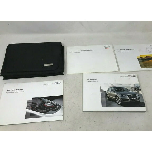 2010 Audi Q5 Owners Manual Handbook Set with Case OEM D04B20043