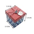 thumbnail image 3 of Red Blue Snowman String Tag Square Gift Box,3.15 in x 3.15 in x 3.15 in,by Holiday Time, 3 of 4