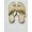 Beige & White, variant on Red Velvet Color Sandals
