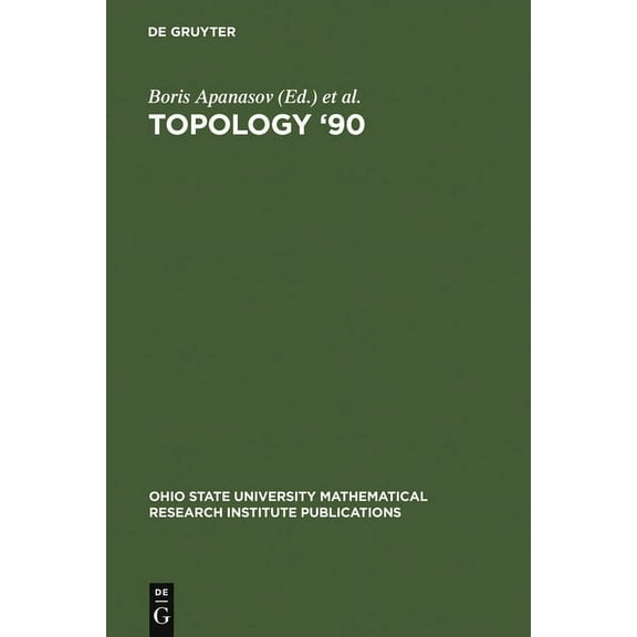 Ohio State University Mathematical Resea Topology '90, Book 1, (Hardcover)