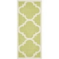 thumbnail image 4 of SAFAVIEH Cambridge Justine Geometric Quatrefoil Wool Area Rug, Green/Ivory, 6' x 9', 4 of 10