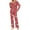 Red#2, variant on Tnhcen Festive Women’s Pajamas Set 2-Piece Christmas Print Long Sleeve Pjs with Pants Lounging Nightwear Home Clothes S-3XL