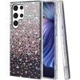 thumbnail image 4 of Compatible with Galaxy S23 Ultra Bling Case Cute Glitter Diamond for Women Girls Rhinestone Sparkle Shiny Crystal Bumper Luxury Protective Cover 3D Handmade Case for Galaxy S23 Ultra Purple, 4 of 7