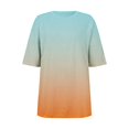 thumbnail image 4 of Uooqdmx Oversized Tshirts for Women, Tunics or Tops to Wear with Leggings, Oversized Workout Shirts for Women, Athletic Tops for Women, Womens T Shirts Loose Fit, Orange L, 4 of 5