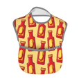 thumbnail image 2 of Hirioo Hot Chili for Baby Waterproof Pocket Bib Adjustable Closed for Babies Toddlers with Large Pocket 6-24Months, 2 of 8