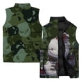 thumbnail image 3 of Chaleco térmico de algodón sin mangas de invierno para hombre, chaleco con estampado de araña y muñeco de nieve, chaqueta, chaquetas, chaqueta informal holgada para hombre, chalecos, abrigos, 3 of 5